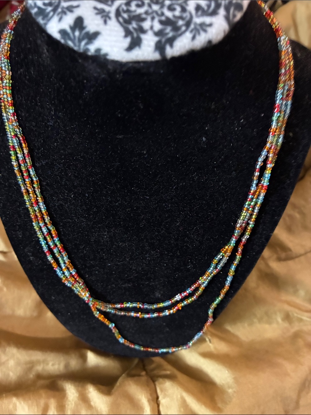 Multi-Color Seed Bead Layered Necklace – Women's Fashion Jewelry